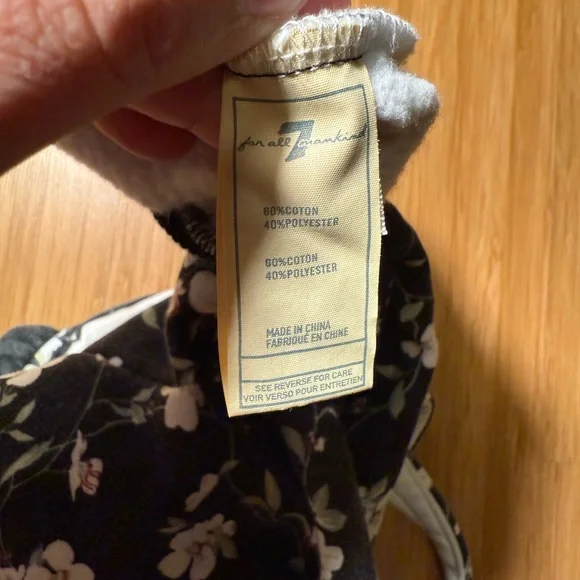 7 For All Mankind 12 M Toddler Girls Play Condition Floral Romper Denim Tee - Picture 6 of 13